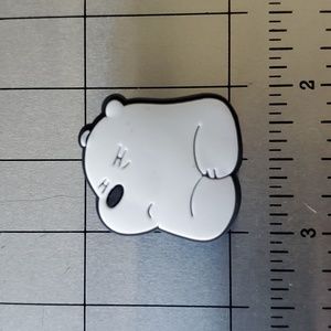 NEW! We Bare Bears Ice Bear Croc Shoe Charm